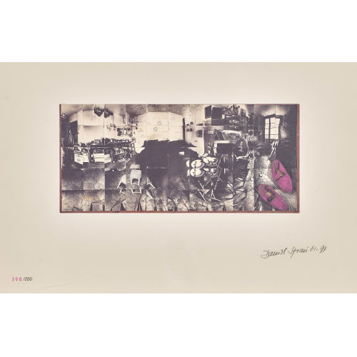 DANIEL SPOERRI : 'Vue cubiste de ma chambre Nr. 13' (DOBIASCHOFSKY AUKTIONEN AG)