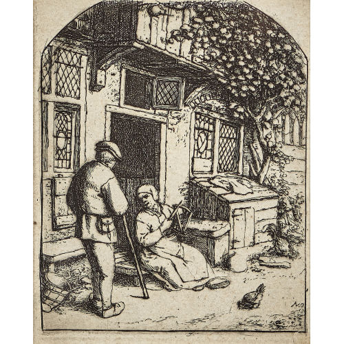 ADRIAEN JANSZ. VAN OSTADE : 'Die Garnweiferin' (DOBIASCHOFSKY AUKTIONEN AG)