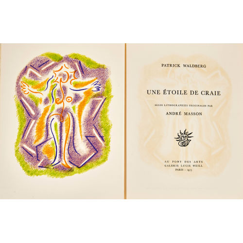 ANDR� MASSON : Patrick Waldberg: 'Une �toile de craie' (DOBIASCHOFSKY AUKTIONEN AG)