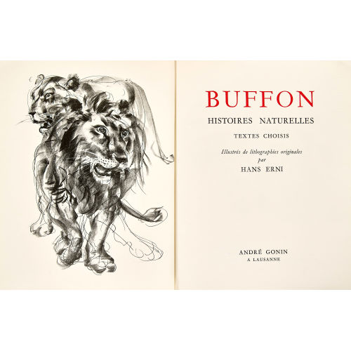 HANS ERNI : Georges-Louis Leclerc de Buffon: 'Histoires Naturelles' (DOBIASCHOFSKY AUKTIONEN AG)