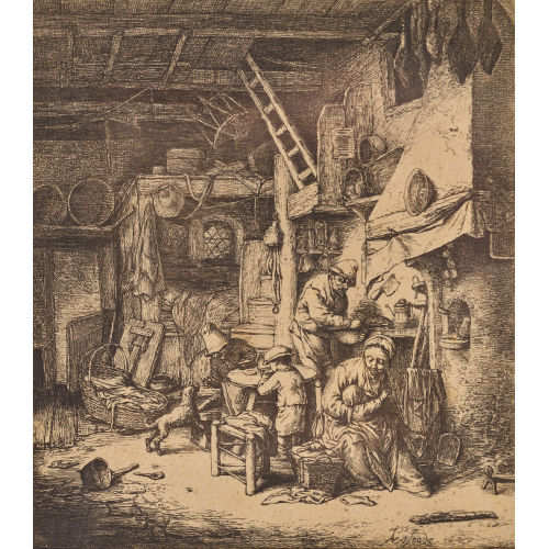 ADRIAEN JANSZ. VAN OSTADE : 'Die Familie' (DOBIASCHOFSKY AUKTIONEN AG)