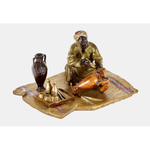 WIENER BRONZE : Orientalischer Vasenmaler (Bergmann) (DOBIASCHOFSKY AUKTIONEN AG)