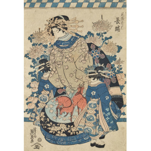EISEN KEISAI : Die Kurtisane Yoyoyama aus dem Haus Matsubaya (DOBIASCHOFSKY AUKTIONEN AG)