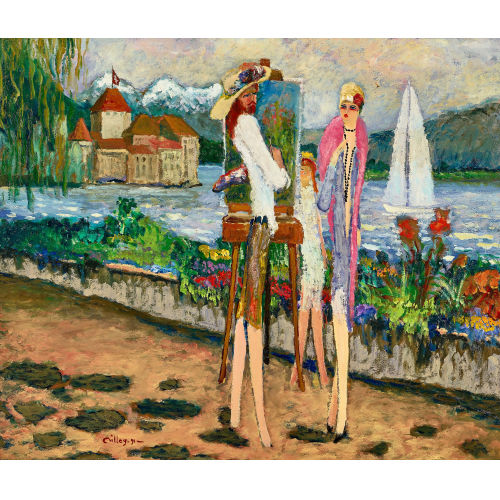 RAMON (EIGTL. GOMEZ RAMON Y ROMERO) DILLEY : 'Moi, et le Ch�teau de Chillon' (DOBIASCHOFSKY AUKTIONEN AG)