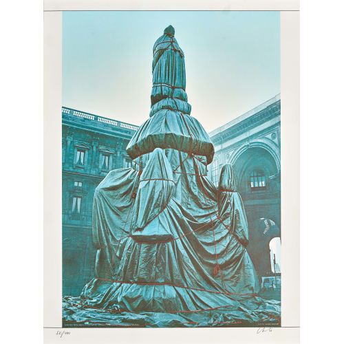 CHRISTO) CHRISTO (EIGTL. JAVACHEFF : 'Wrapped Monument to Leonardo' (DOBIASCHOFSKY AUKTIONEN AG)
