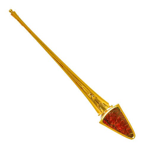 AMMOLIT-GOLD-BROSCHE : Othmar Zschaler, Bern (DOBIASCHOFSKY AUKTIONEN AG)