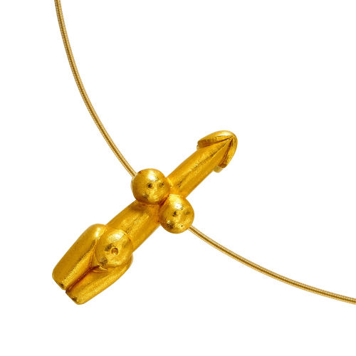 GOLD-ANH�NGER MIT KETTE : Wohl Othmar Zschaler, Bern (DOBIASCHOFSKY AUKTIONEN AG)