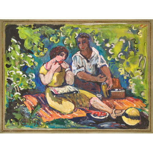 ALEXANDRE CINGRIA : Rastendes Bauernpaar (DOBIASCHOFSKY AUKTIONEN AG)