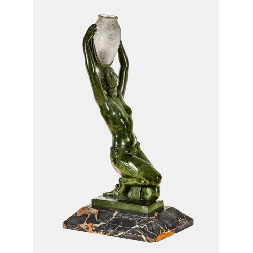PIERRE (GEN. FAYRAL) LE FAGUAYS : Tischlampe 'Vers l'oasis', um 1930 (DOBIASCHOFSKY AUKTIONEN AG)