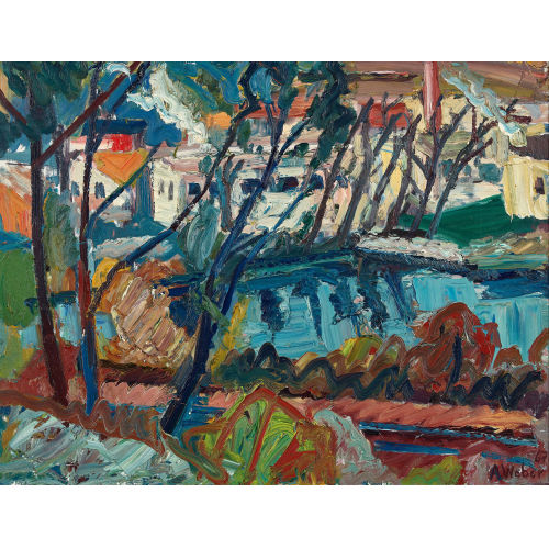 ADOLF WEBER : 'Landschaft bei Turgi' (DOBIASCHOFSKY AUKTIONEN AG)