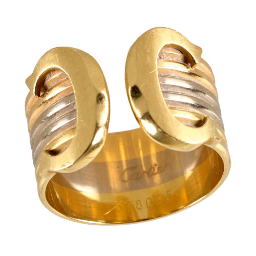 GOLD-RING : Cartier, 'Trinity Double C', Paris (DOBIASCHOFSKY AUKTIONEN AG)