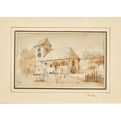 ALBERT ANKER : Die Kirche von Ins (DOBIASCHOFSKY AUKTIONEN AG)