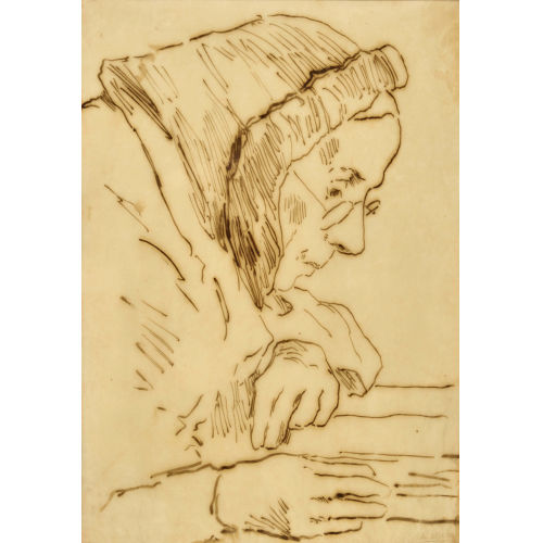 ALBERT ANKER : Alte Frau bei der Lekt�re (DOBIASCHOFSKY AUKTIONEN AG)