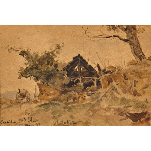 ALBERT ANKER : 'L'ermitage d'Anet' (DOBIASCHOFSKY AUKTIONEN AG)
