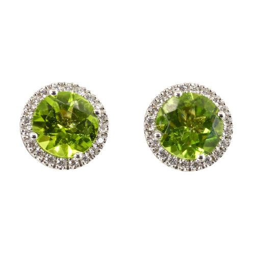 PERIDOT-DIAMANT-OHRSTECKER : (DOBIASCHOFSKY AUKTIONEN AG)