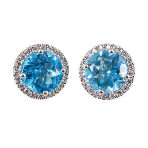 TOPAS-DIAMANT-OHRSTECKER : (DOBIASCHOFSKY AUKTIONEN AG)