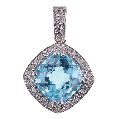 TOPAS-DIAMANT-ANH�NGER : (DOBIASCHOFSKY AUKTIONEN AG)