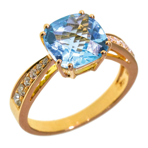 TOPAS-DIAMANT-RING : (DOBIASCHOFSKY AUKTIONEN AG)