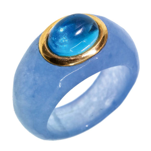TOPAS-JADE-RING : (DOBIASCHOFSKY AUKTIONEN AG)