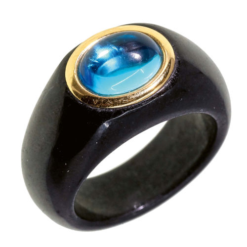 TOPAS-ONYX-RING : (DOBIASCHOFSKY AUKTIONEN AG)