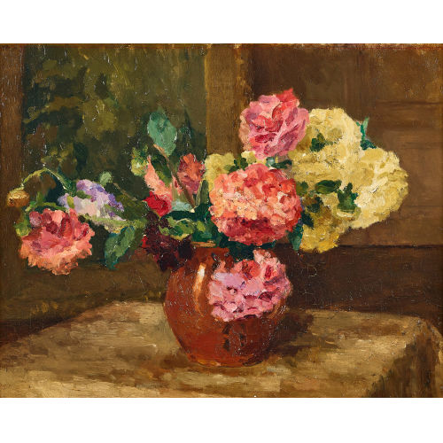 20. JH. SCHWEIZ : Blumen in Vase (DOBIASCHOFSKY AUKTIONEN AG)