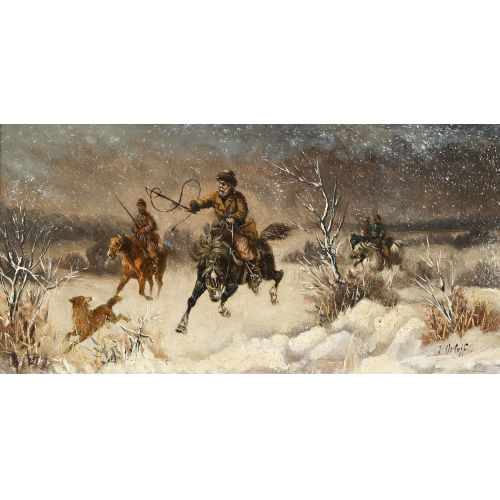 I. ORLOFF : Reiter in Winterlandschaft (DOBIASCHOFSKY AUKTIONEN AG)