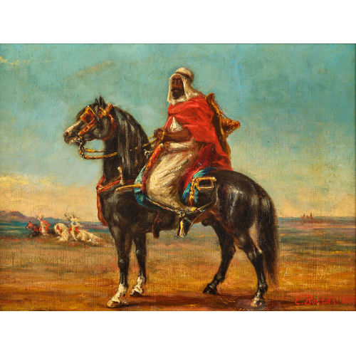 EDOUARD BOURSIN : Arabischer Reiter (DOBIASCHOFSKY AUKTIONEN AG)