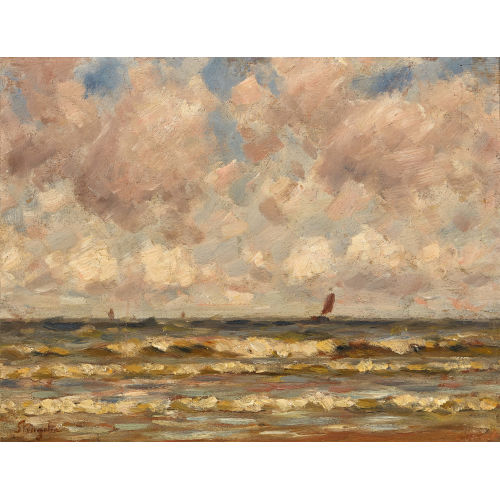 ALPHONSE (STENGELIN VAN KATWIJK) STENGELIN : Segelschiffe auf See (DOBIASCHOFSKY AUKTIONEN AG)