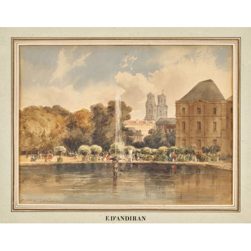 FR�D�RIC-FRAN�OIS D' ANDIRAN : 'Jardin du Luxembourg' (DOBIASCHOFSKY AUKTIONEN AG)