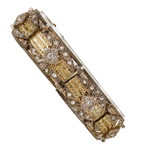 DIAMANT-BRACELET : Um 1900 (DOBIASCHOFSKY AUKTIONEN AG)