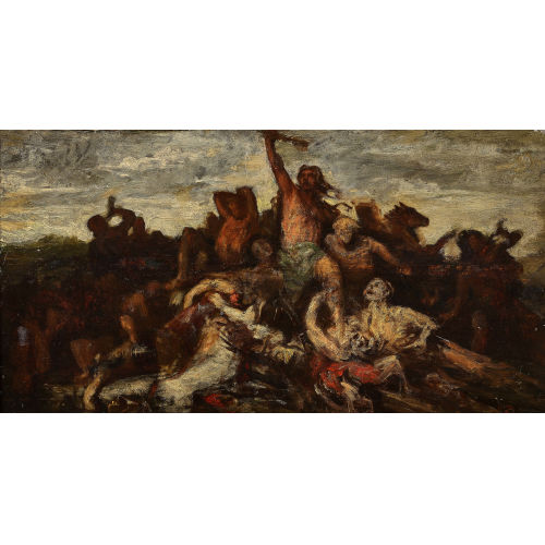 19. JH. FRANKREICH : 'Etude pour la bataille de Taillebourg' (DOBIASCHOFSKY AUKTIONEN AG)