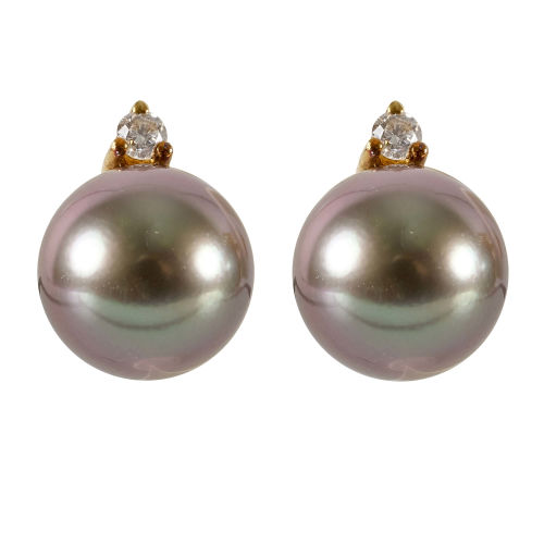 PERLEN-BRILLANT-OHRSTECKER : (DOBIASCHOFSKY AUKTIONEN AG)