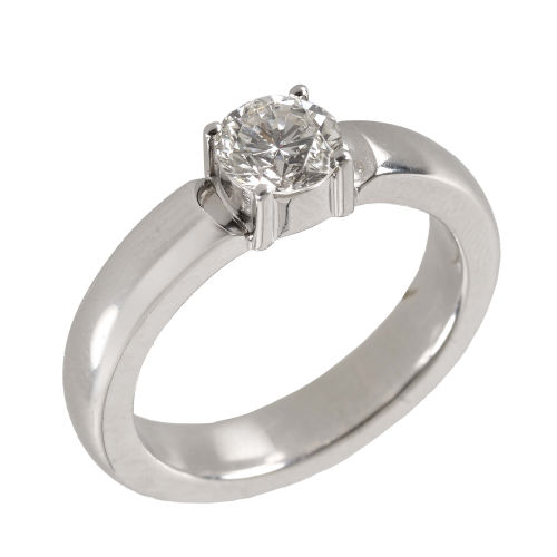 SOLITAIRE-RING : (DOBIASCHOFSKY AUKTIONEN AG)
