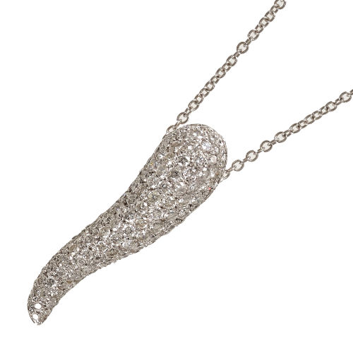 BRILLANT-ANH�NGER MIT KETTE : (DOBIASCHOFSKY AUKTIONEN AG)