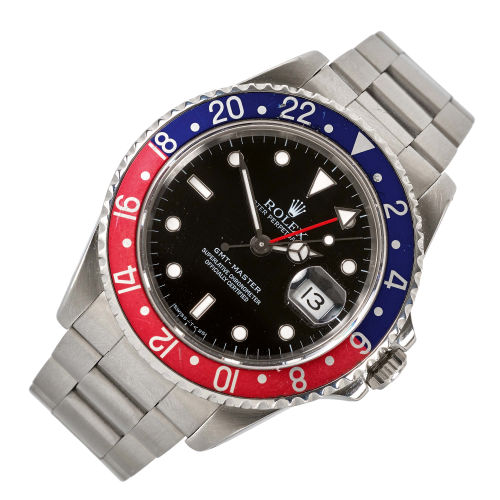 ROLEX : Herrenarmbanduhr 'Oyster Perpetual, Date, GMT-Master' (DOBIASCHOFSKY AUKTIONEN AG)