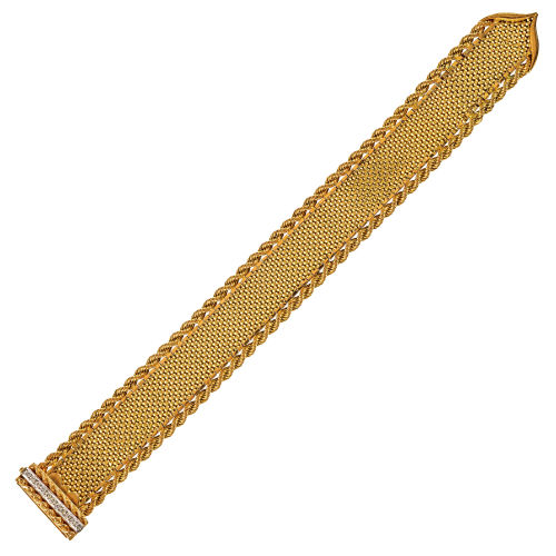 BRILLANT-GOLD-BRACELET : (DOBIASCHOFSKY AUKTIONEN AG)