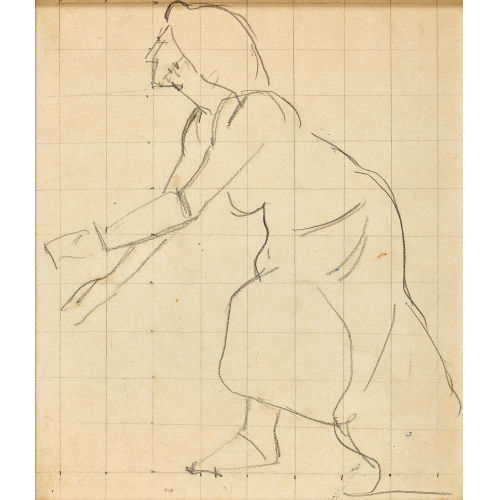 FERDINAND HODLER : Weibliche Figurenstudie (DOBIASCHOFSKY AUKTIONEN AG)
