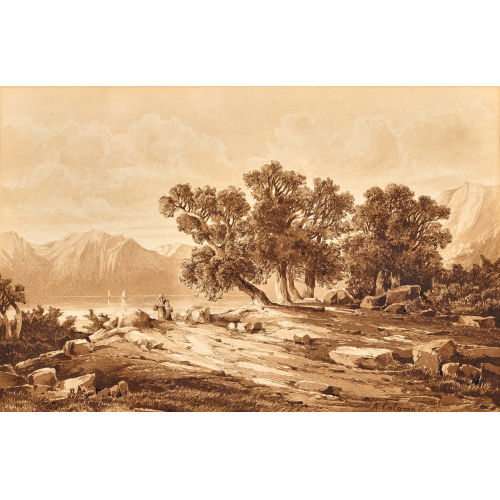 ALEXANDRE CALAME : Am Seeufer (DOBIASCHOFSKY AUKTIONEN AG)