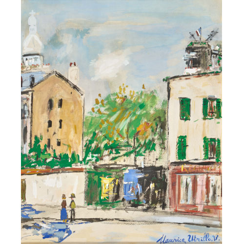MAURICE UTRILLO : 'Le village inspir�' (DOBIASCHOFSKY AUKTIONEN AG)