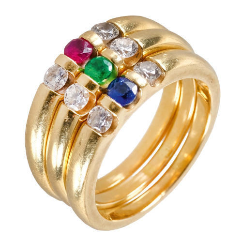 EDELSTEIN-BRILLANT-RINGE : (DOBIASCHOFSKY AUKTIONEN AG)