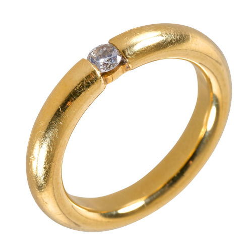 SOLITAIRE-RING : (DOBIASCHOFSKY AUKTIONEN AG)