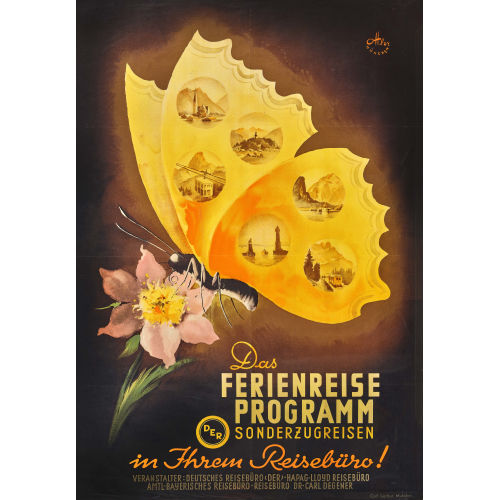 OTTO OTTLER : 'Das Ferienreise-Programm' (DOBIASCHOFSKY AUKTIONEN AG)