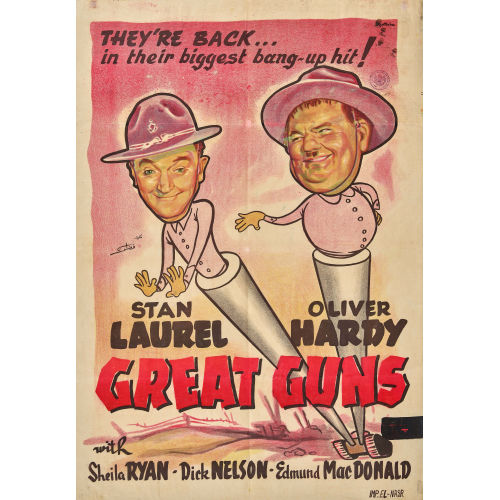 ANONYM : 'Stan Laurel and Oliver Hardy - Great Guns' (DOBIASCHOFSKY AUKTIONEN AG)
