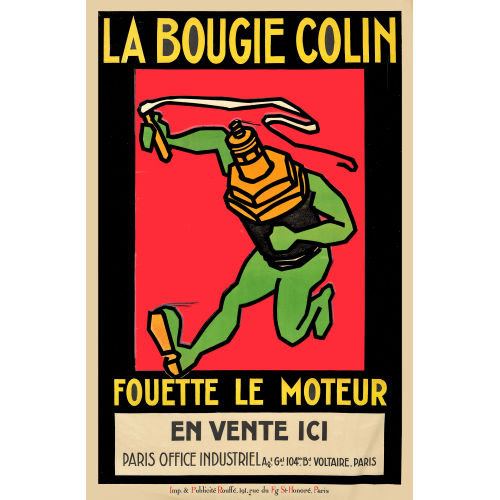 ANONYM : 'La bougie colin fouette le moteur' (DOBIASCHOFSKY AUKTIONEN AG)