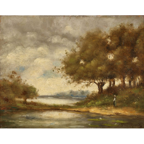 PAUL D�SIR� TROUILLEBERT : Femme au bord de l'eau (DOBIASCHOFSKY AUKTIONEN AG)