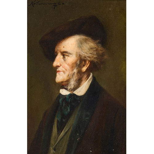 LAJOS KOLOZSV�RY : Portr�t des Komponisten Richard Wagner (DOBIASCHOFSKY AUKTIONEN AG)