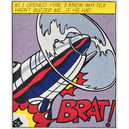 ROY LICHTENSTEIN : 'As I Opened Fire Poster' (DOBIASCHOFSKY AUKTIONEN AG)