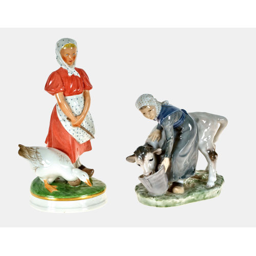 PAAR FIGUREN : Kopenhagen, 1. H�lfte 20. Jh. (Royal Copenhagen) (DOBIASCHOFSKY AUKTIONEN AG)