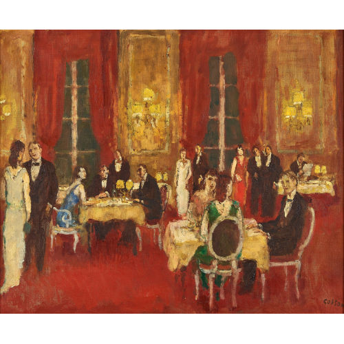 JEAN LOUIS MARCEL COSSON : Le foyer de l'op�ra (DOBIASCHOFSKY AUKTIONEN AG)