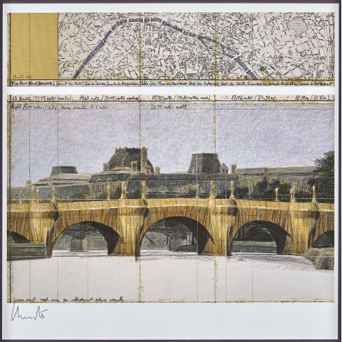 CHRISTO) CHRISTO (EIGTL. JAVACHEFF : 'The Pont Neuf Wrapped (Project for Paris)' (DOBIASCHOFSKY AUKTIONEN AG)